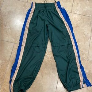 Kids Green and Blue Track Pants